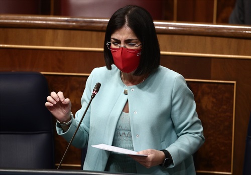 La ministra de Sanidad, Carolina Darias