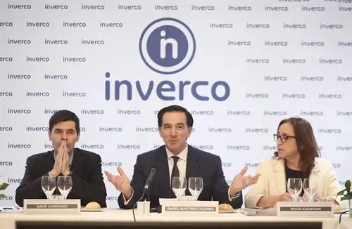 El presidente de la Agrupación de Fondos de Pensiones, David Carrasco; el presidente de Inverco, Ángel Martínez-Aldamam y la presidenta de la Agrupación de Instituciones de Inversión Colectiva, Rocío Eguiraun Eduardo Parra / Europa Press