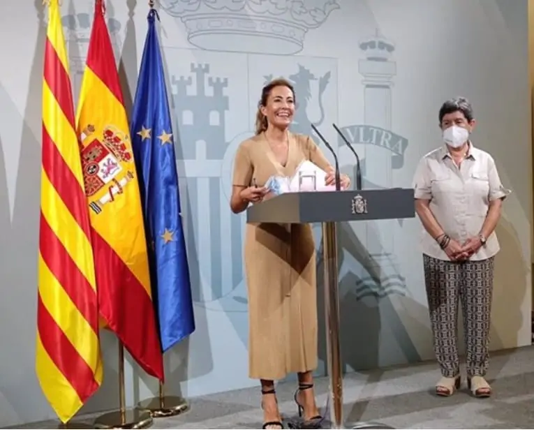 La ministra de Transportes, Movilidad y Agenda Urbana, Raquel Sánchez. EUROPA PRESS