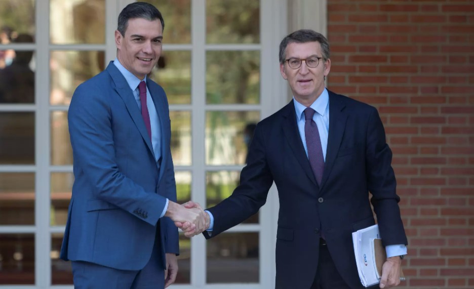 Pedro Sánchez y Alberto Núñez Feijóo Foto: Alberto Ortega / Europa Press