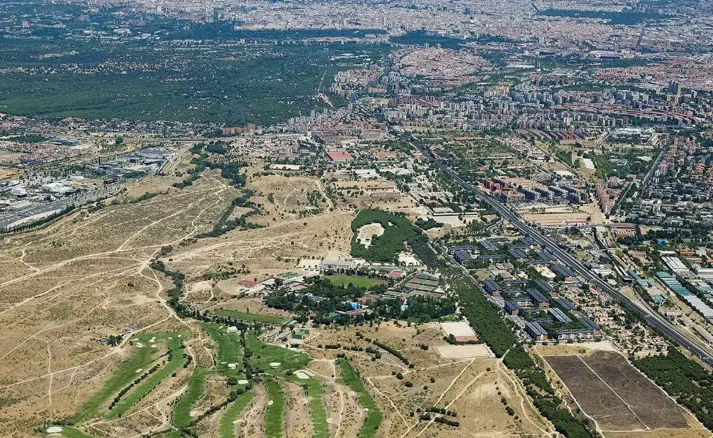 Foto aérea de la Operación Campamento en Madrid. - EUROPA PRESS/MINISTERIO DE DEFENSA