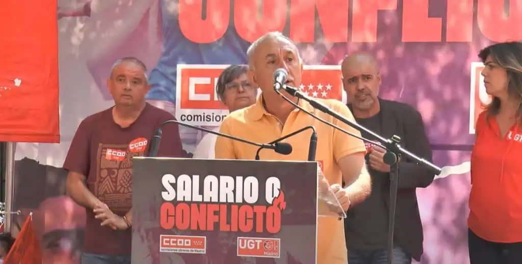 Pepe Álvarez (UGT) y Unai Sordo (CCOO)