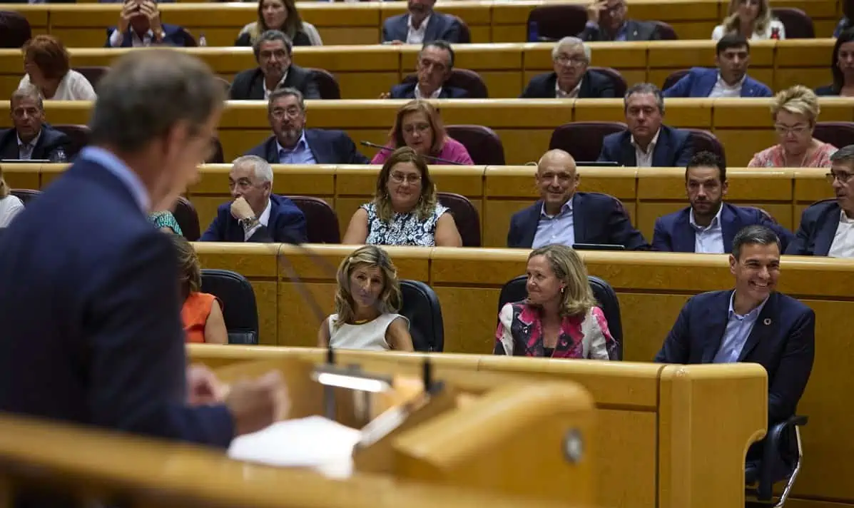 Núñez Feijóo interviene en el Senado Foto: Jesús Hellín / Europa Press